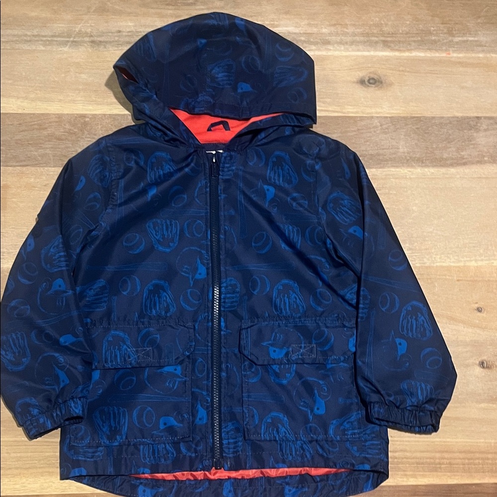 Carter's Navy and Blue Patterned Raincoat